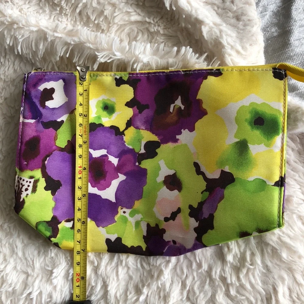 Clinique floral cosmetic bag